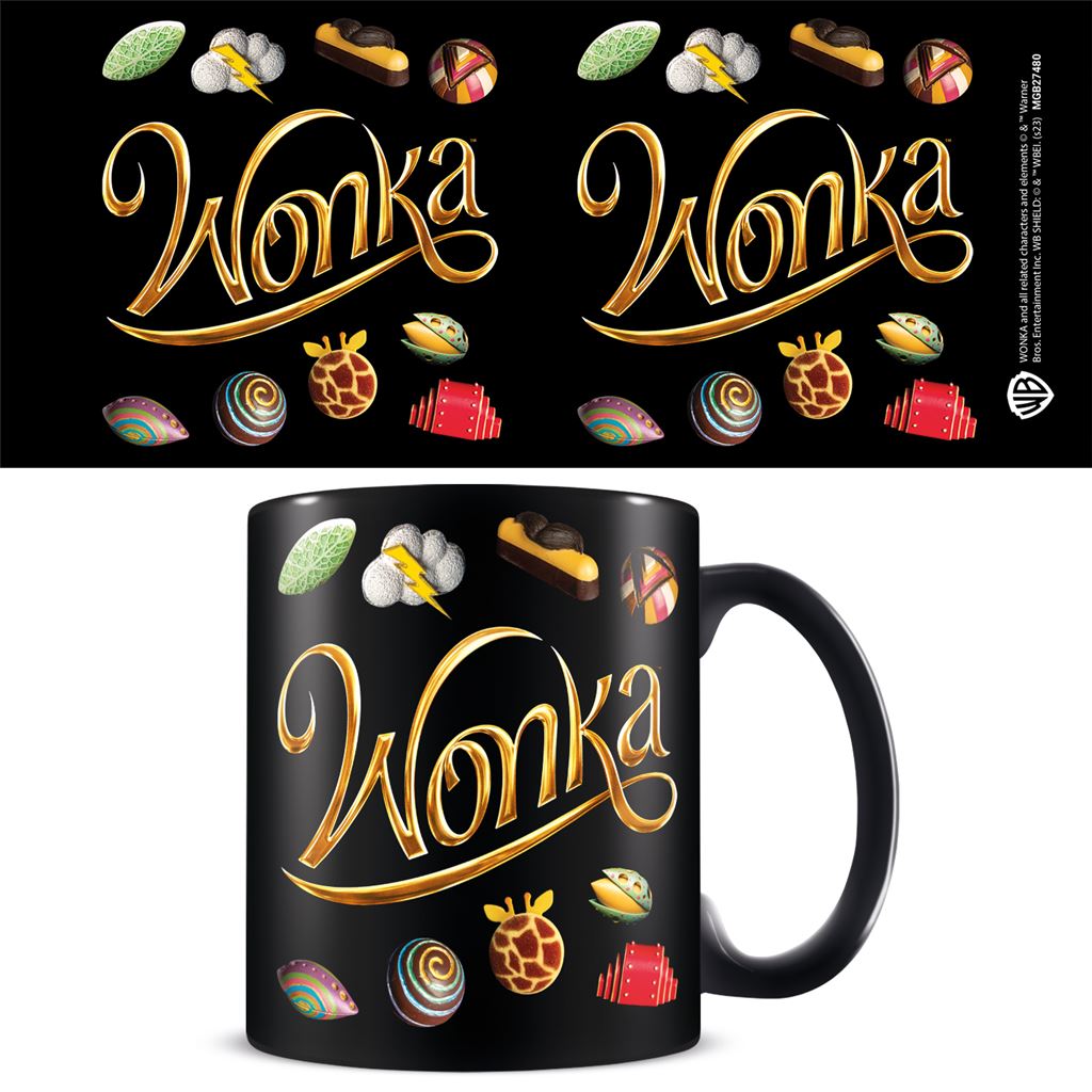 Wonka (Weird And Wonderful Tastes) 11Oz/315Ml Black Mug