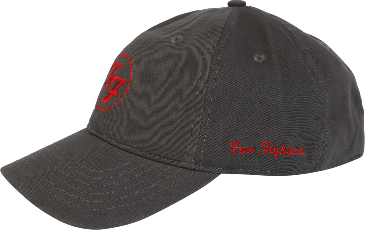 Foo Fighters Amplified Collection Unisex Cap Grey Marengo One Size Charcoal Grey