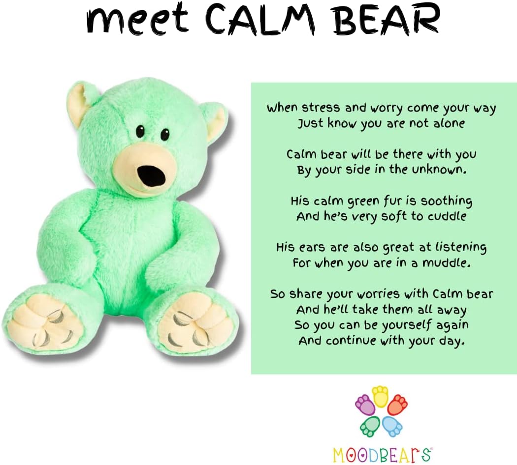 Mood Bears | Calm Teddy Bears for All Ages | Soft Plush Stuffed Animal Toy | Cuddly Teddy Bear for Babies