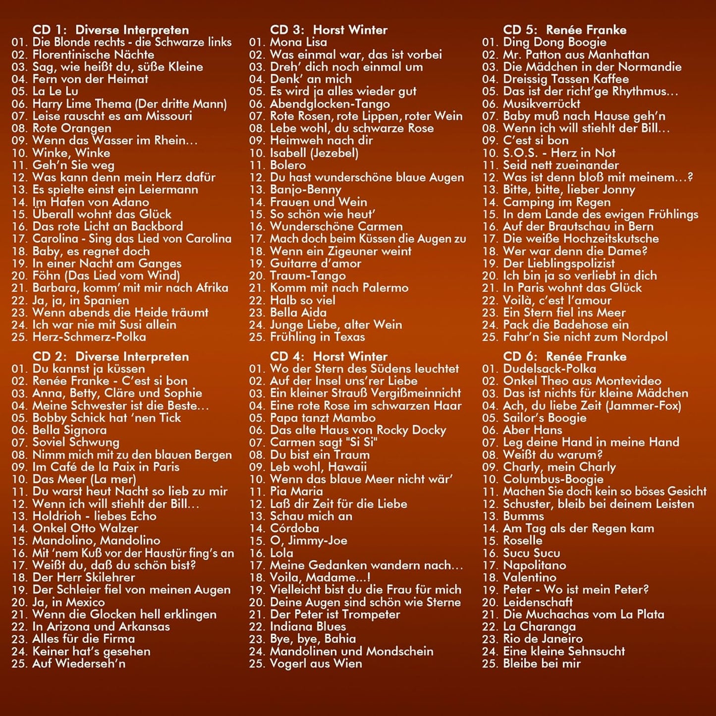 VARIOUS - SCHLAGERLEGENDEN DER 50ER JAHRE - 150 ORIGINALAUFNAHMEN