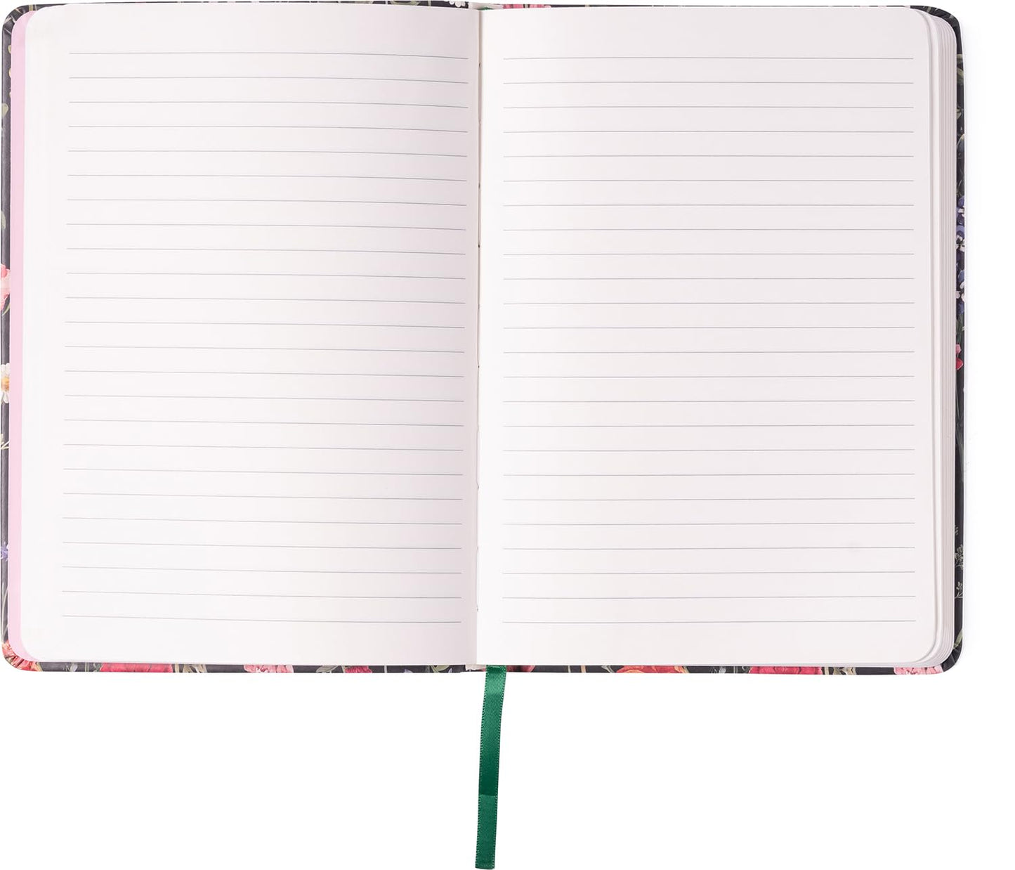 Eccolo Medium Lined Journal Notebook, Flexi Cover, A5 Writing Journal, 256 Ruled Ivory Pages, Ribbon Bookmark, Lay Flat, Notebook for Work or School, Blossoms (5.75-x-8.25 inches)