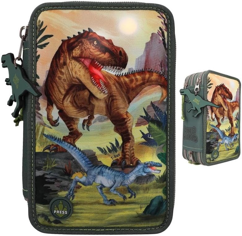 Dino World - Triple Pencil Case Led ( 0411772 )