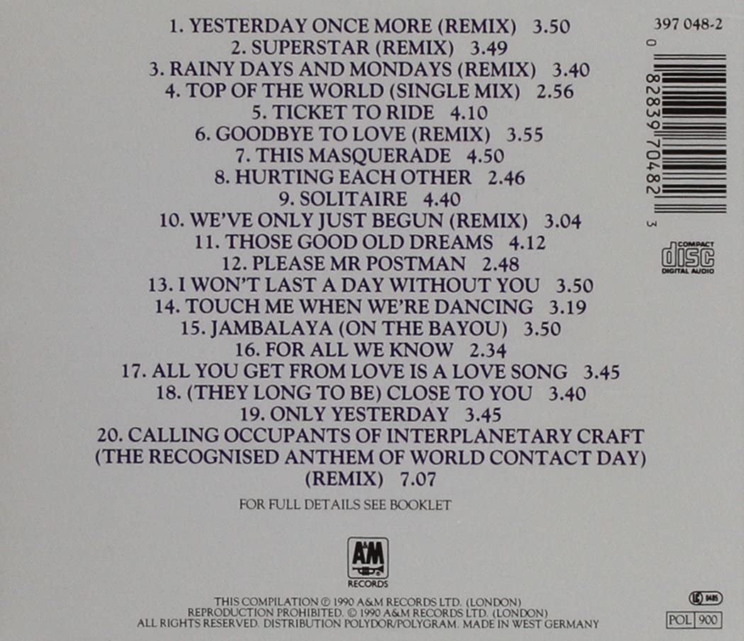 Only Yesterday(20 Gr Hits