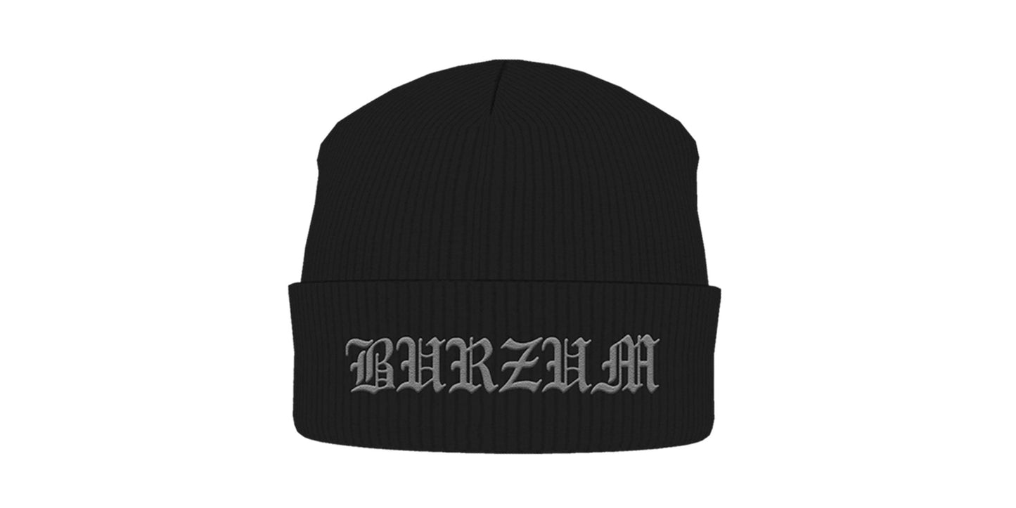 Logo Beanie Hat Burzum Black