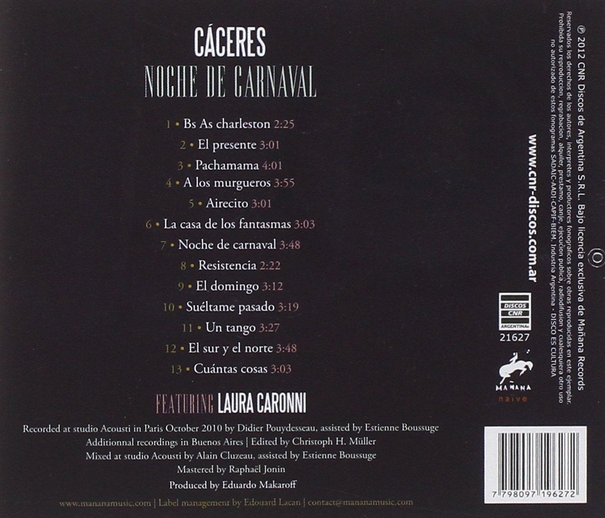 Caceres Juan Carlos - Noche De Carnaval