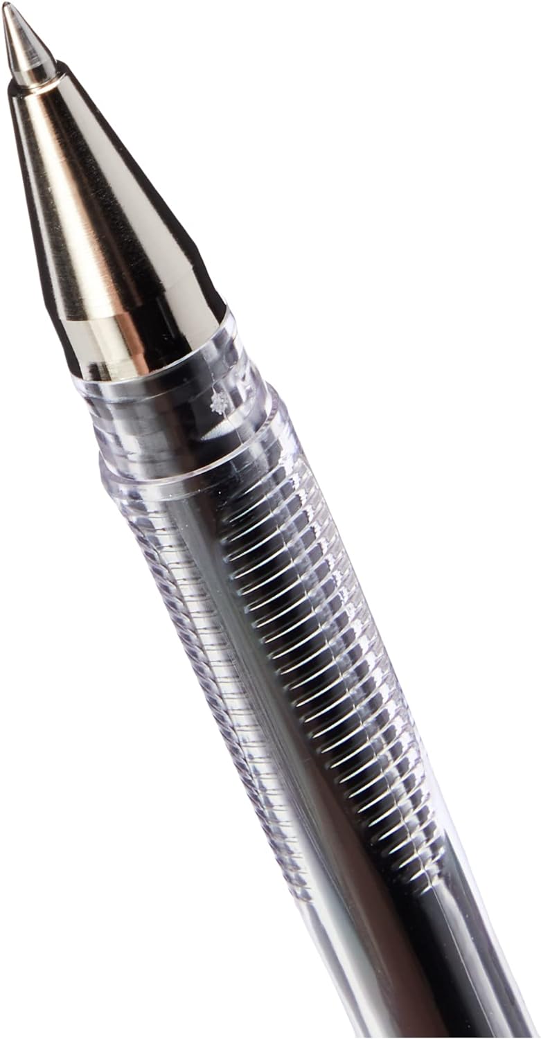 Pilot 101201 G105 Gel Ink Rollerball Pen with 0.5 mm Tip - Black (Pack of 12