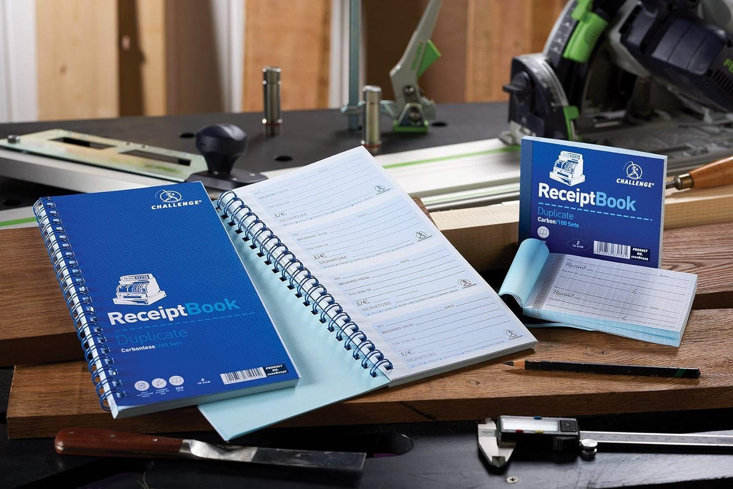 Challenge Duplicate Receipt Book 400048651,70x140mm