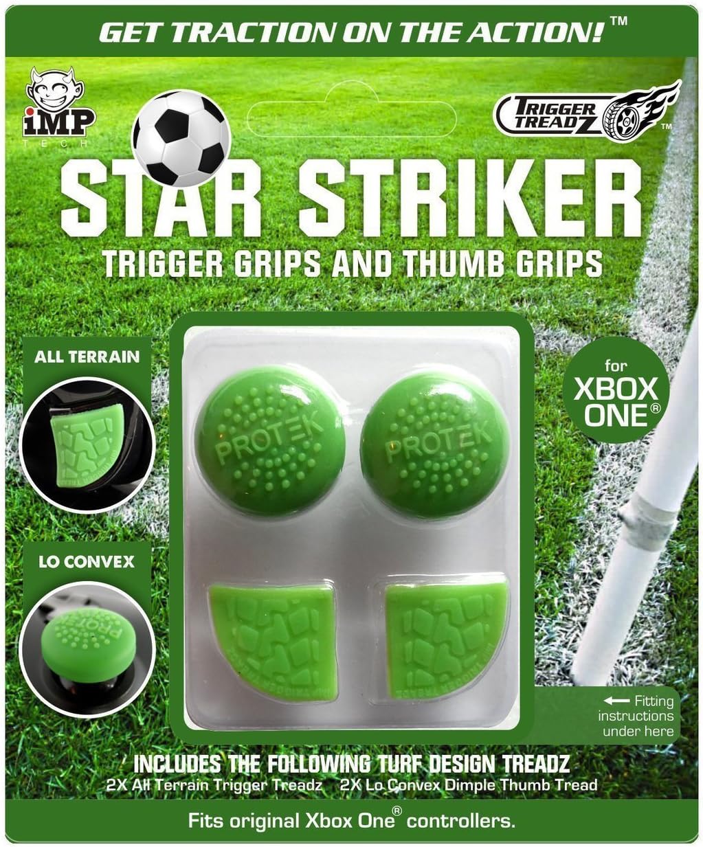 Trigger Treadz Star Striker Thumb and Trigger Grips Pack (Xbox One)