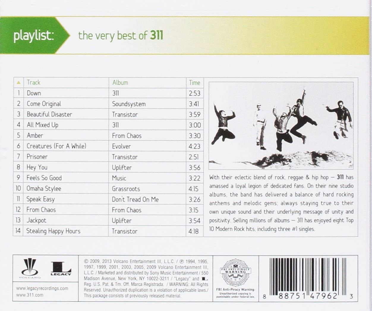 Playlist: The Very Best of 311