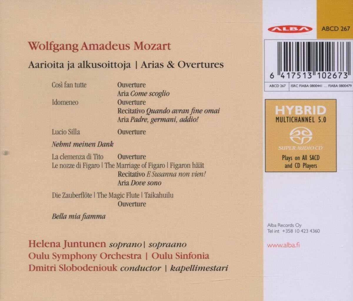 Mozart: Arias & Overtures