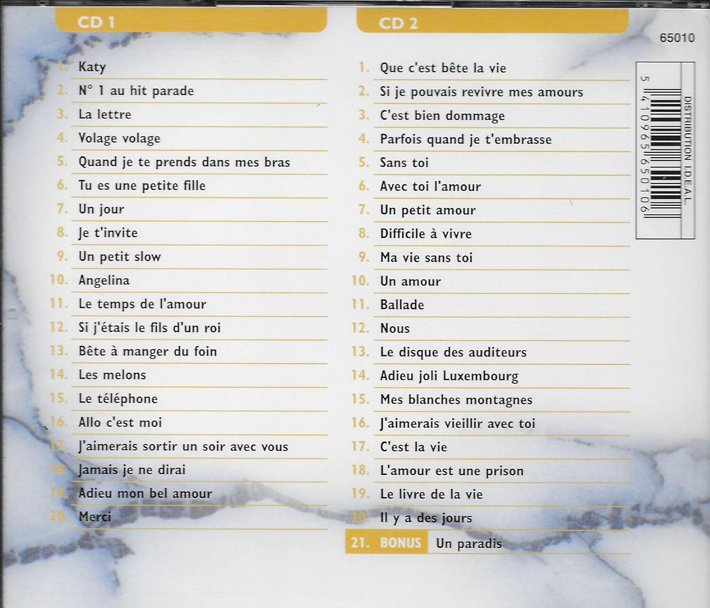 40 Chansons Inoubliables + Bonus