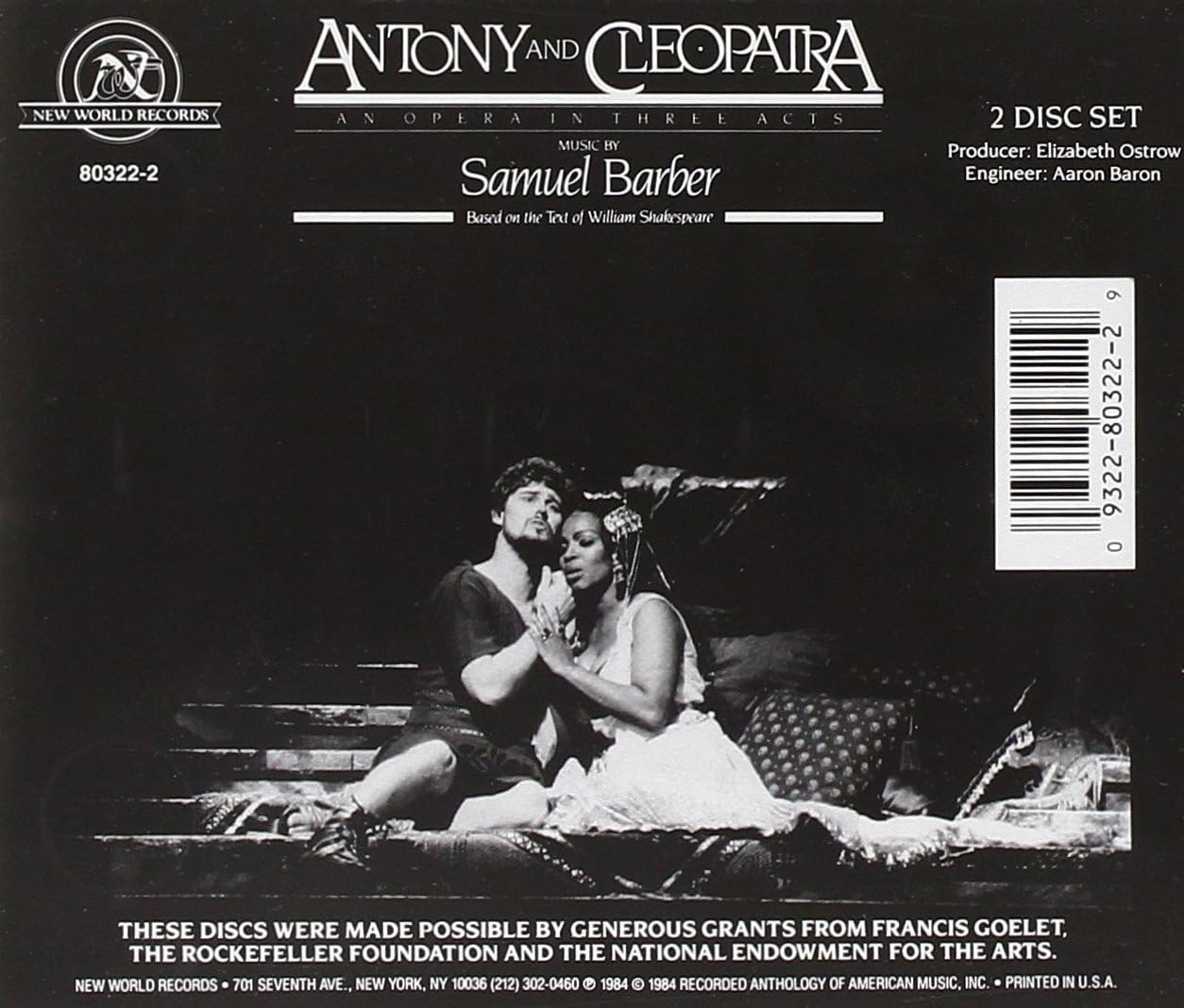 Antony and Cleopatra (Badea, Spoleto Festival Orchestra)