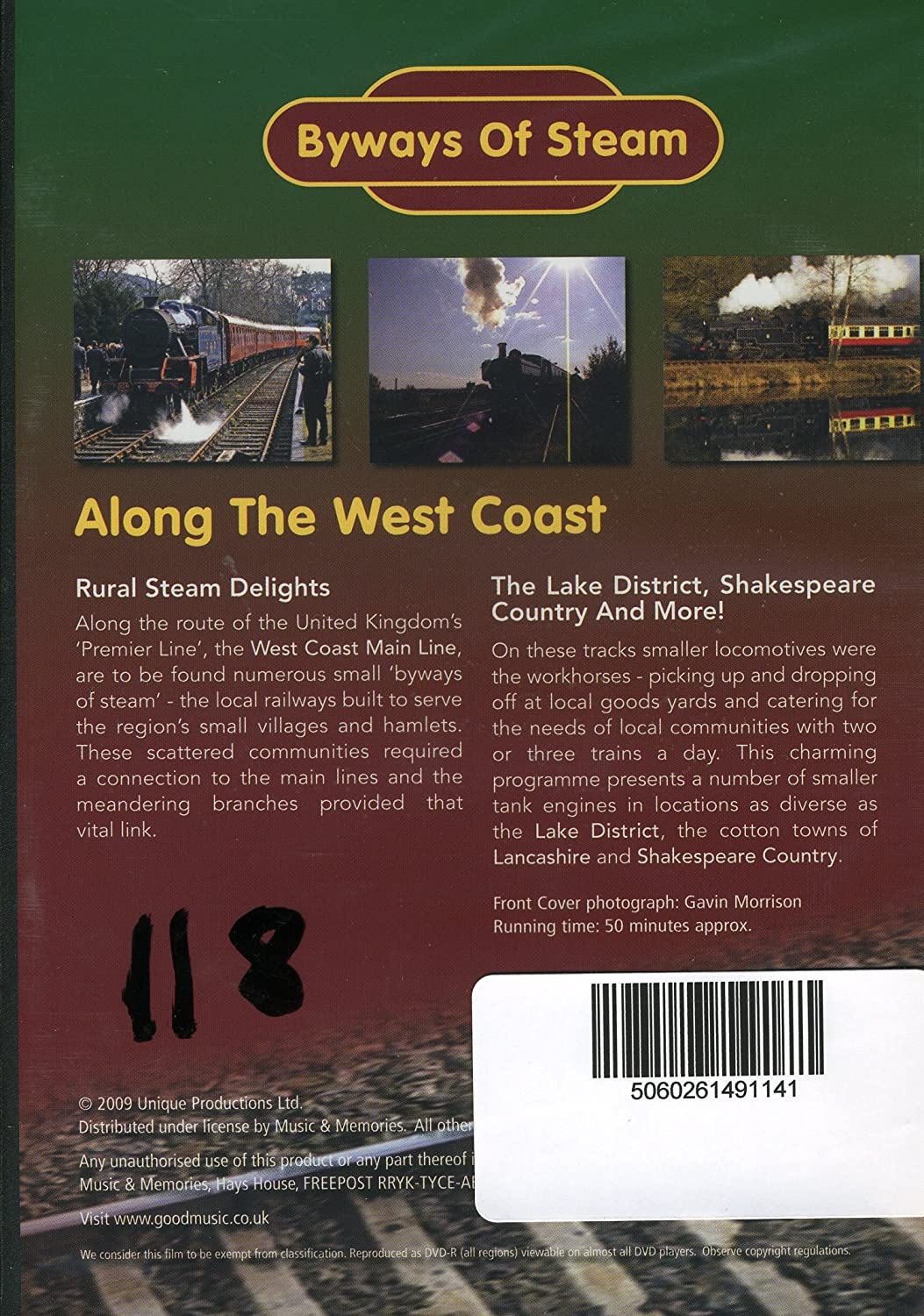 Byways Of Steam Along the West Coast - Rural Steam Delight