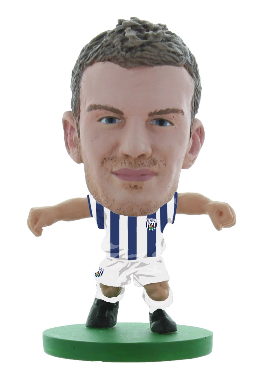 SoccerStarz SOC757 Classic West Brom Chris Brunt - Kit de hogar