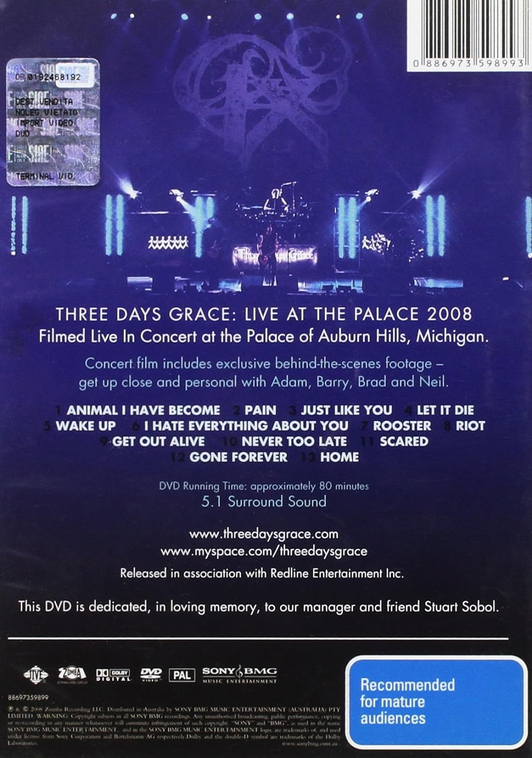 Three Days Grace - One (1 DVD