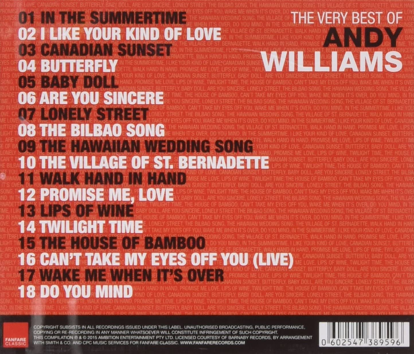 The Very Best Of Andy Williams