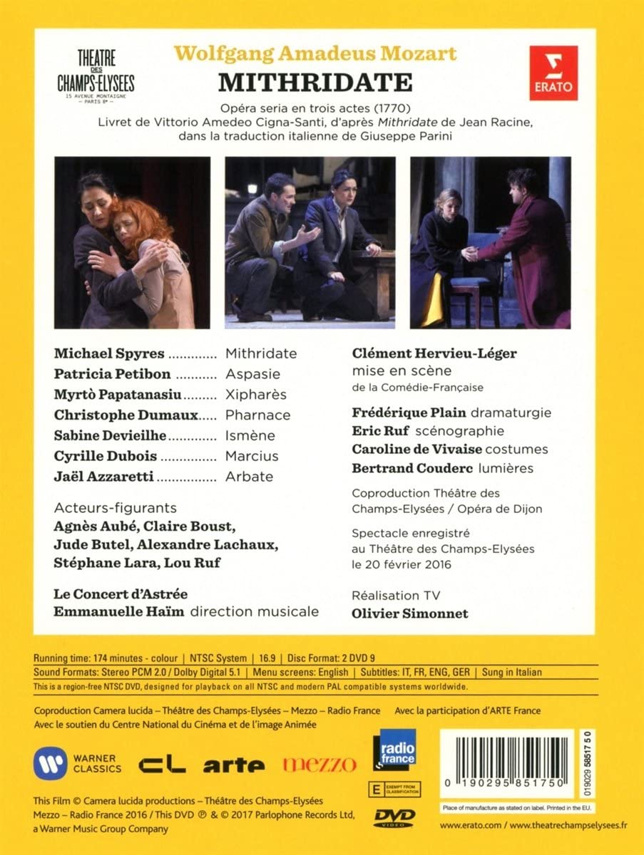 Mozart: Mitridate (Théâtre des Champs-Élysées)