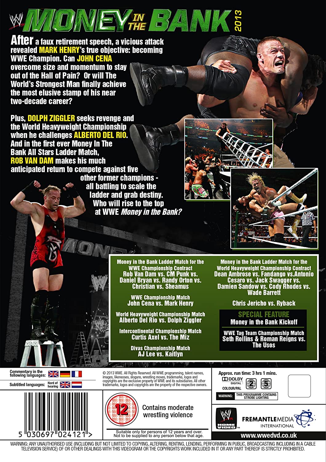 WWE: Money In The Bank 2013