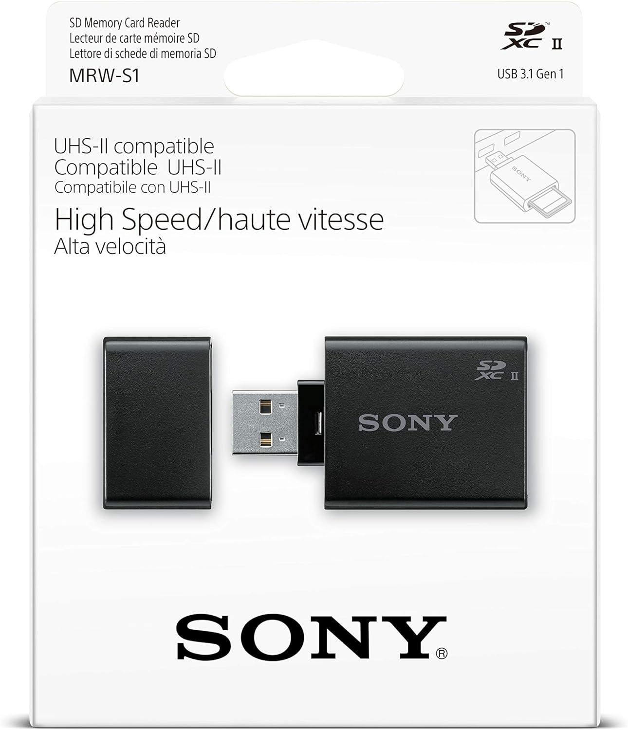 Sony MRW-S1 High Speed UHS-II SD Memory Card Reader