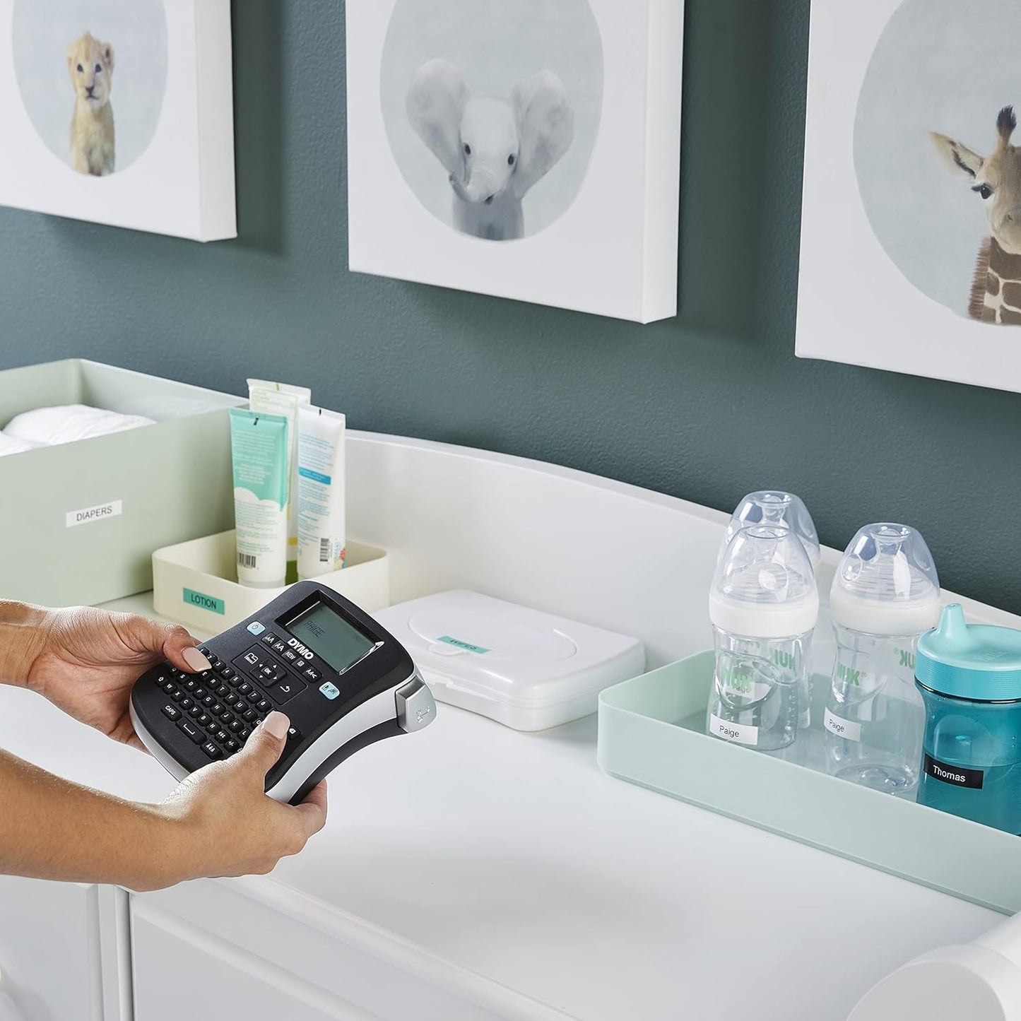 DYMO LabelManager 210D Label Maker | Desktop Label Printer | Portable Label Maker with QWERTY Keyboard | Large Display & One-Touch Smart Keys | For Home & Office