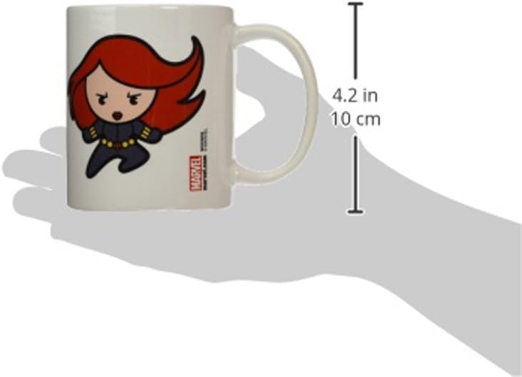 Marvel Kawaii Black Widow Taza de cerámica, Multicolor