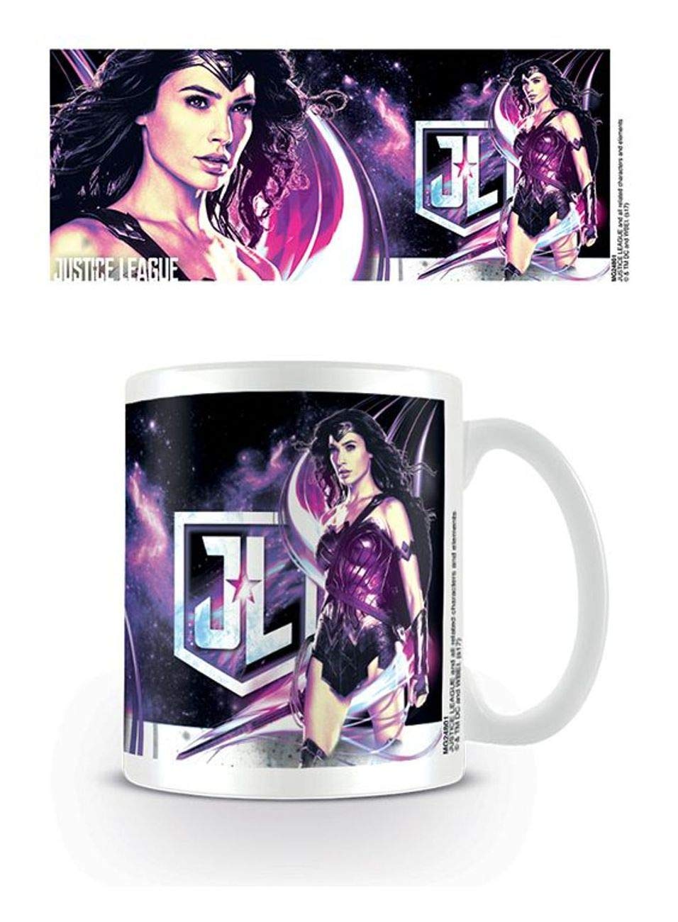 Pyramid International Justice League Movie (Wonder Woman Pink Starlight) Official Boxed Ceramic Coffee/Tea Mug, Paper, Multi-Colour, 11 x 11 x 1.3 cm