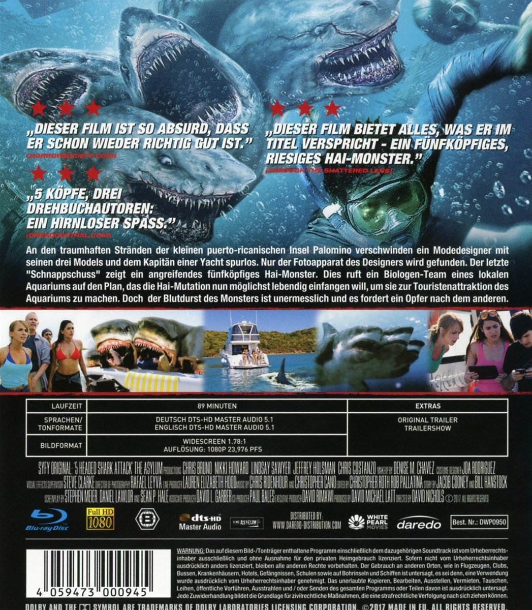 5-Headed Shark Attack - Uncut