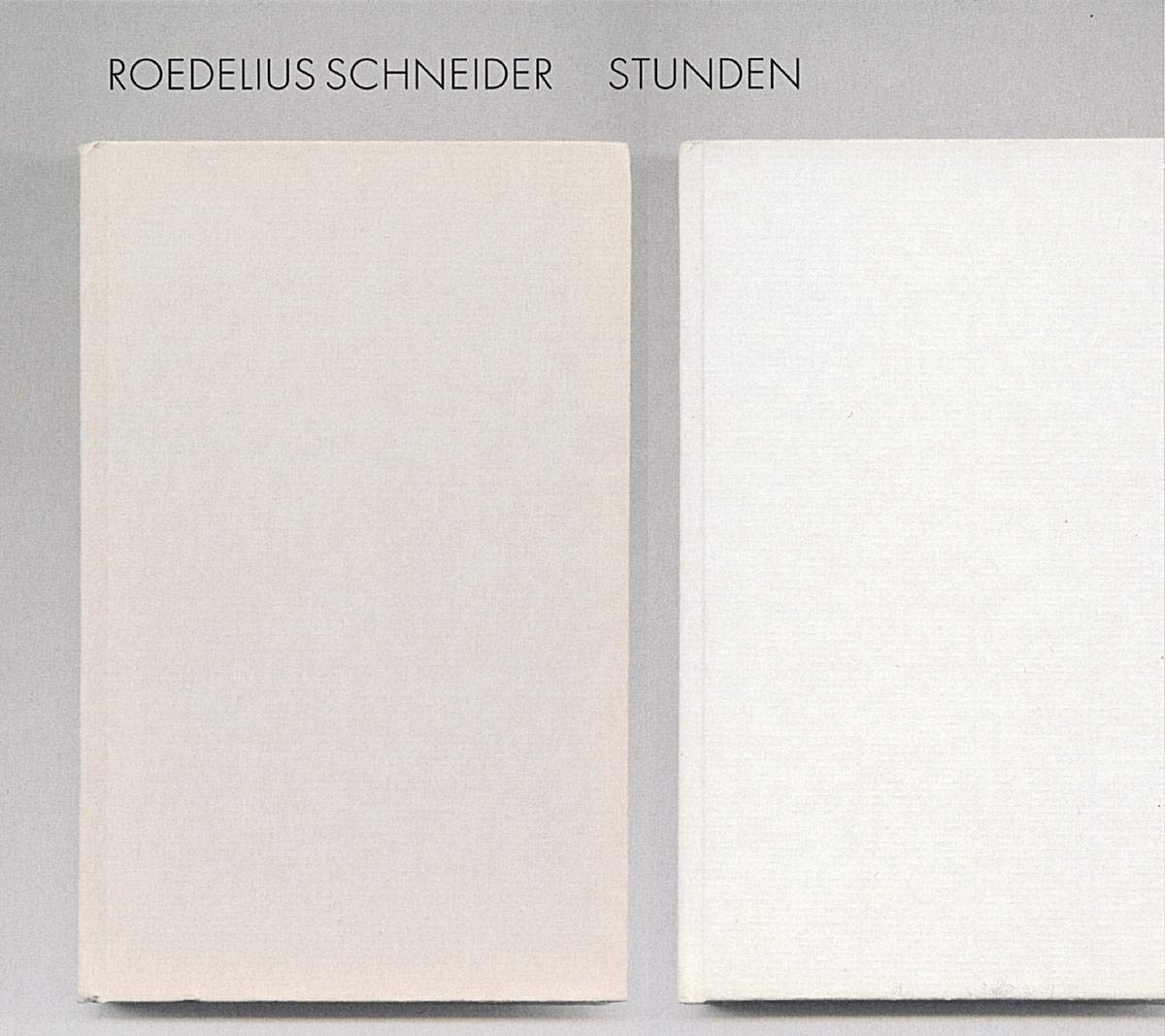 Roedelius/Schneider - Stunden