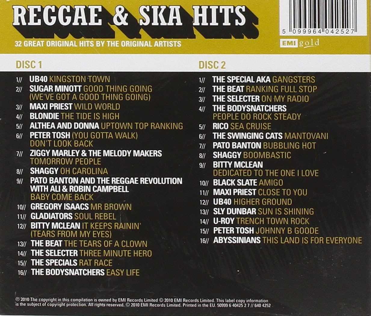 VARIOUS - THE ULTIMATE REGGAE AND SKA HITS (2 CD)