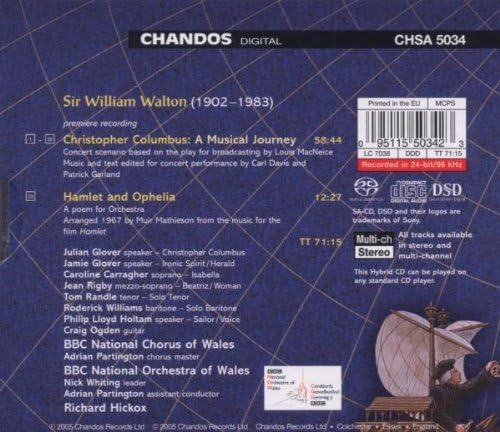 Christopher Columbus, Hamlet and Ophelia (Hickox, Bbcno)