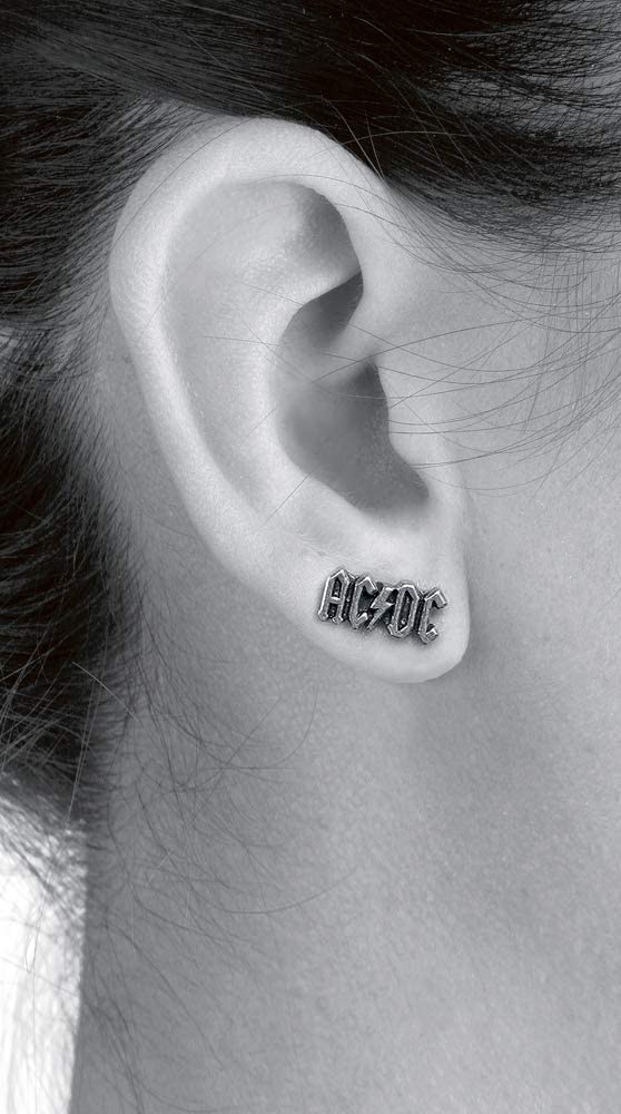Officially Licensed AC/DC Classic Logo Stud Earrings