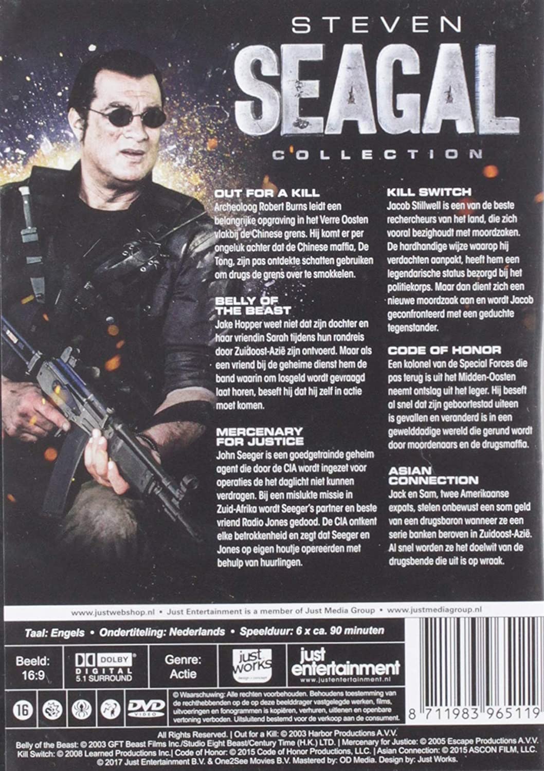 DVD - Steven Seagal Box (6 Films) (1 DVD)