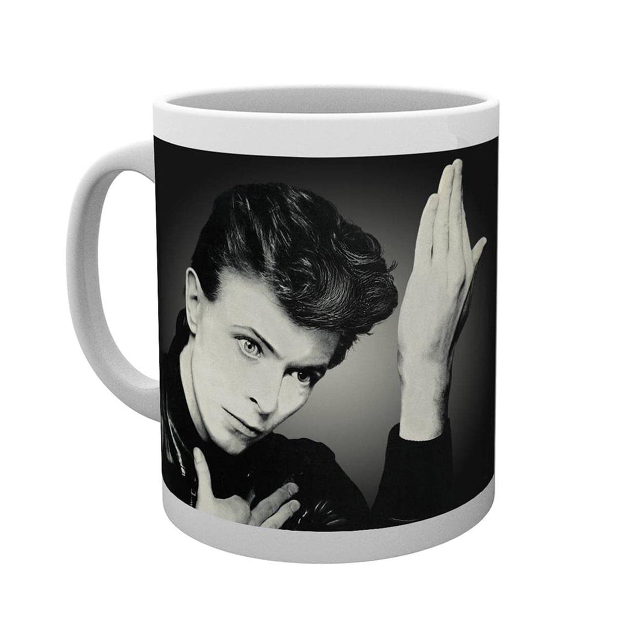 Pyramid International AFMG24692 David Bowie (Heroes) - Taza (cerámica, 11 x 11 x 1,3 cm), diseño de David Bowie (Heroes