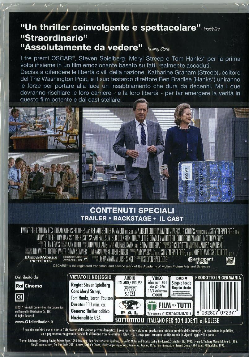 the post DVD Italian Import