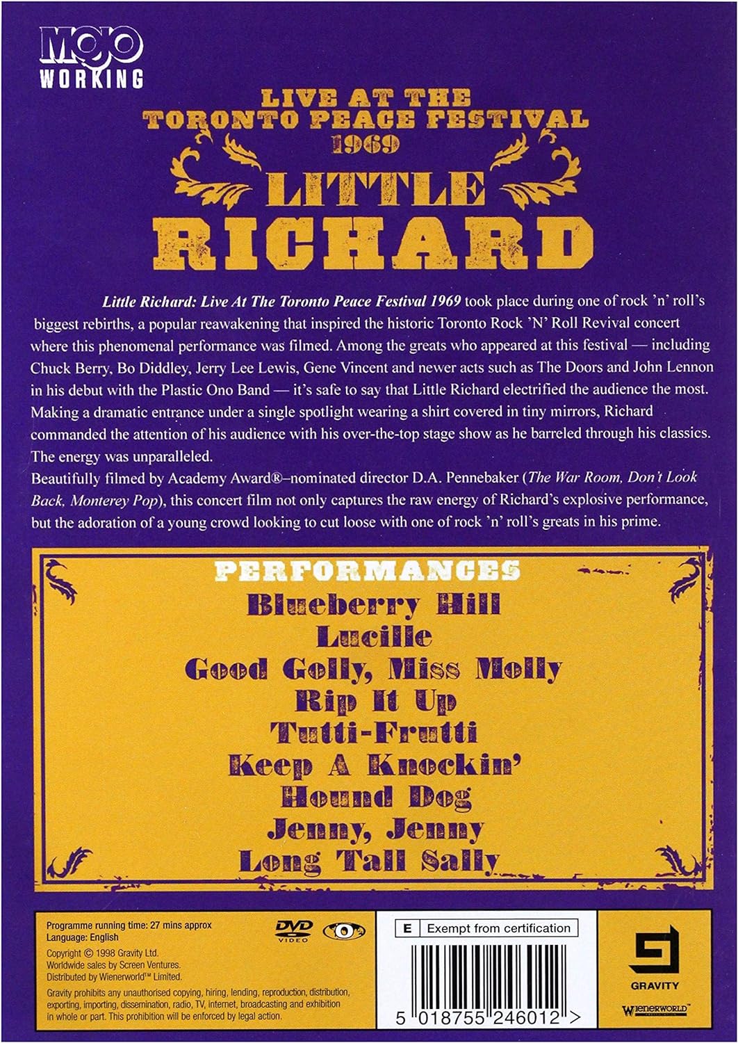 Little Richard - Live At The Toronto Peace Festival 1969
