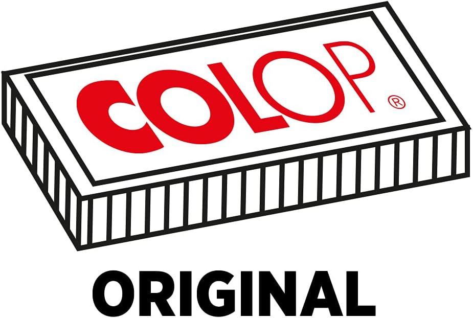 COLOP E/60 Replacement Ink Pads for Stamp - Black (Pack of 2