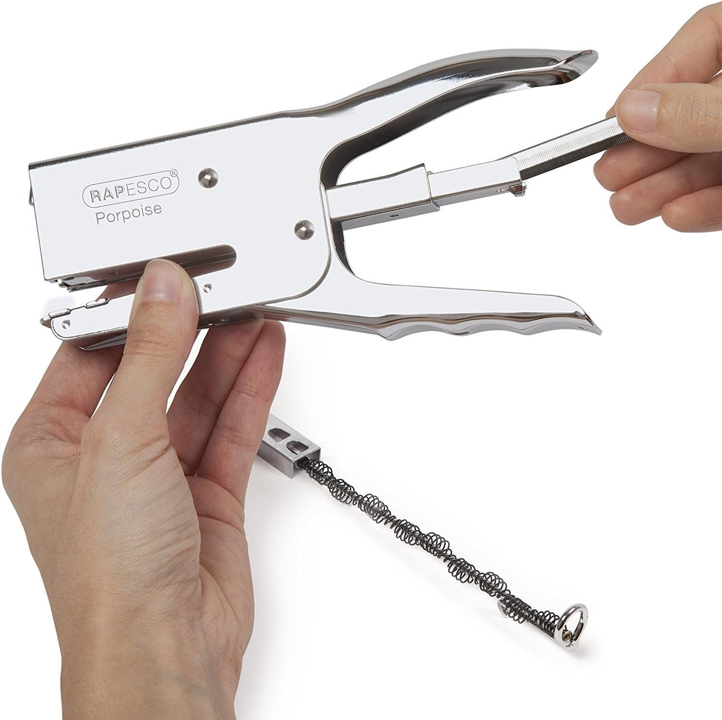 Rapesco R81000A3 Porpoise Staple Plier, 45 Sheet Capacity, Chrome