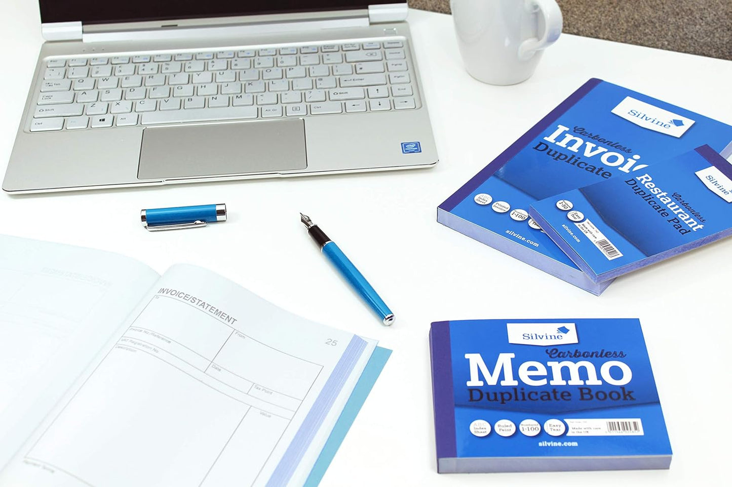 Silvine Carbonless Duplicate Memo Book - Numbered 1-100 with index sheet (210 x 127mm)