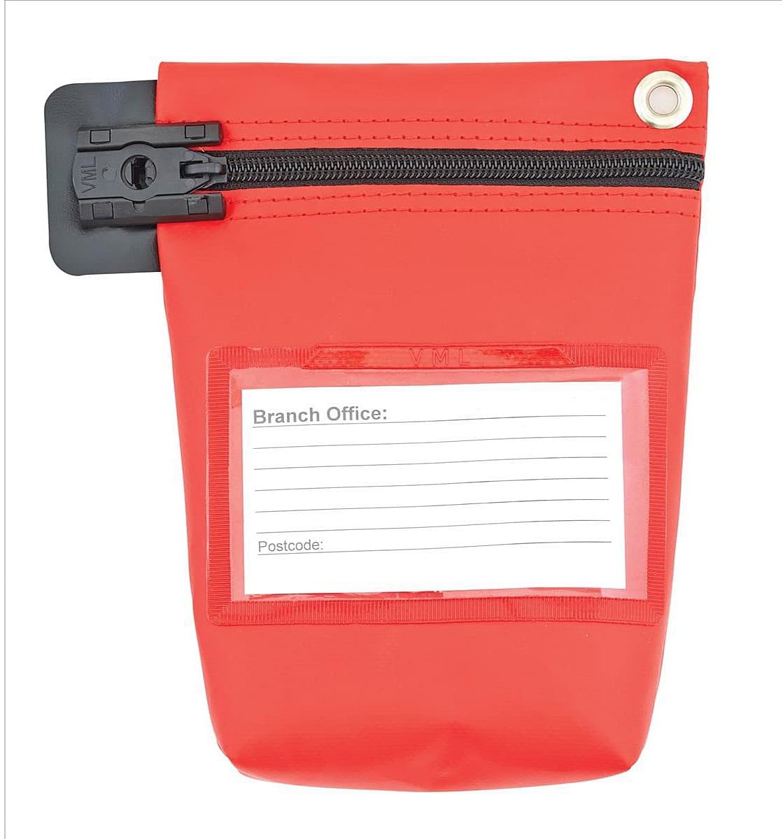 GOSECURE VAL06772 Cash Bag with Window - Red