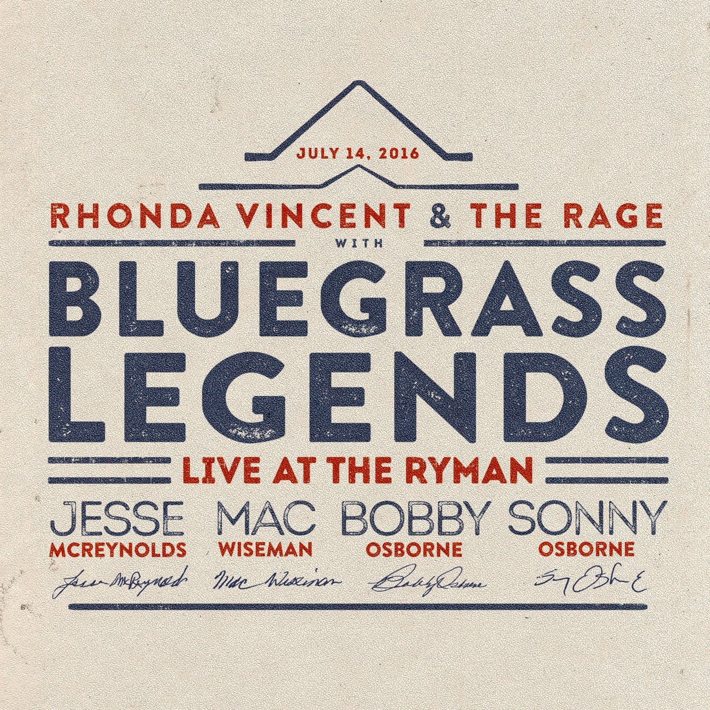 Vincent Rhonda & The Rage-Live At The Ryman -Br