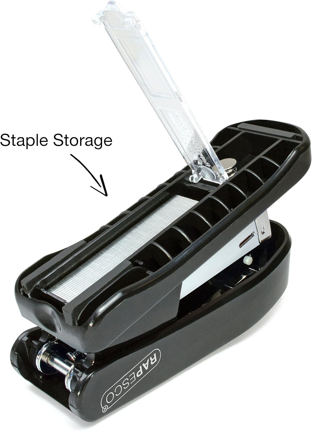 Rapesco R53800B1 Snapper Half-Strip Stapler, 20 Sheet Capacity