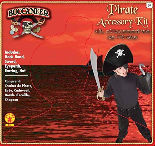 Rubie's 482NS Official pirate accessory kit, Kid's, One Size