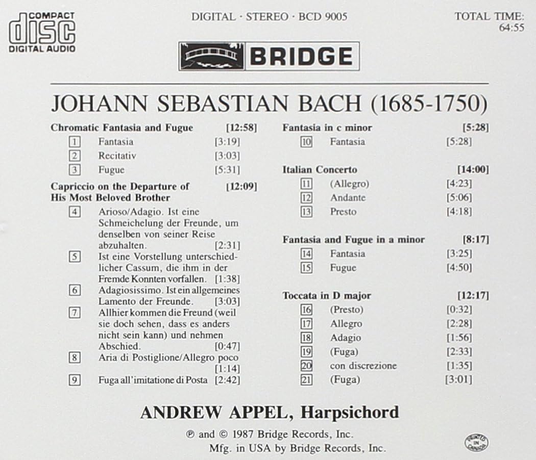 Harpsichord Works (Appel)