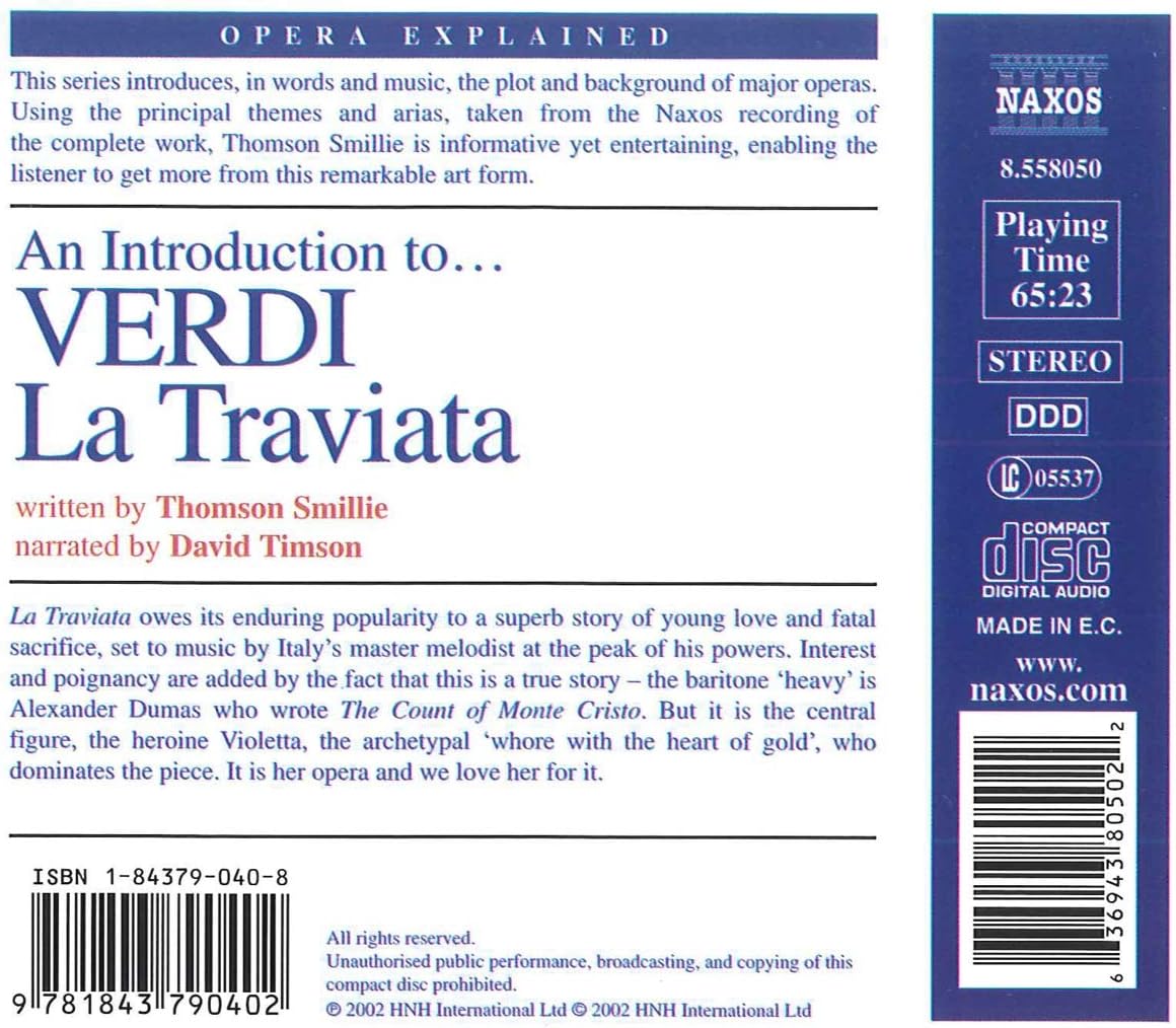 Introduction to La Traviata, An(smillie, Timson)(cd+booklet)