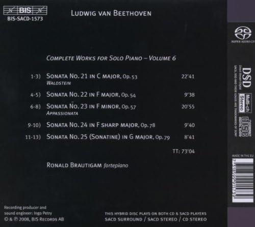 Complete Works for Solo Piano Vol. 6 (Brautigam)