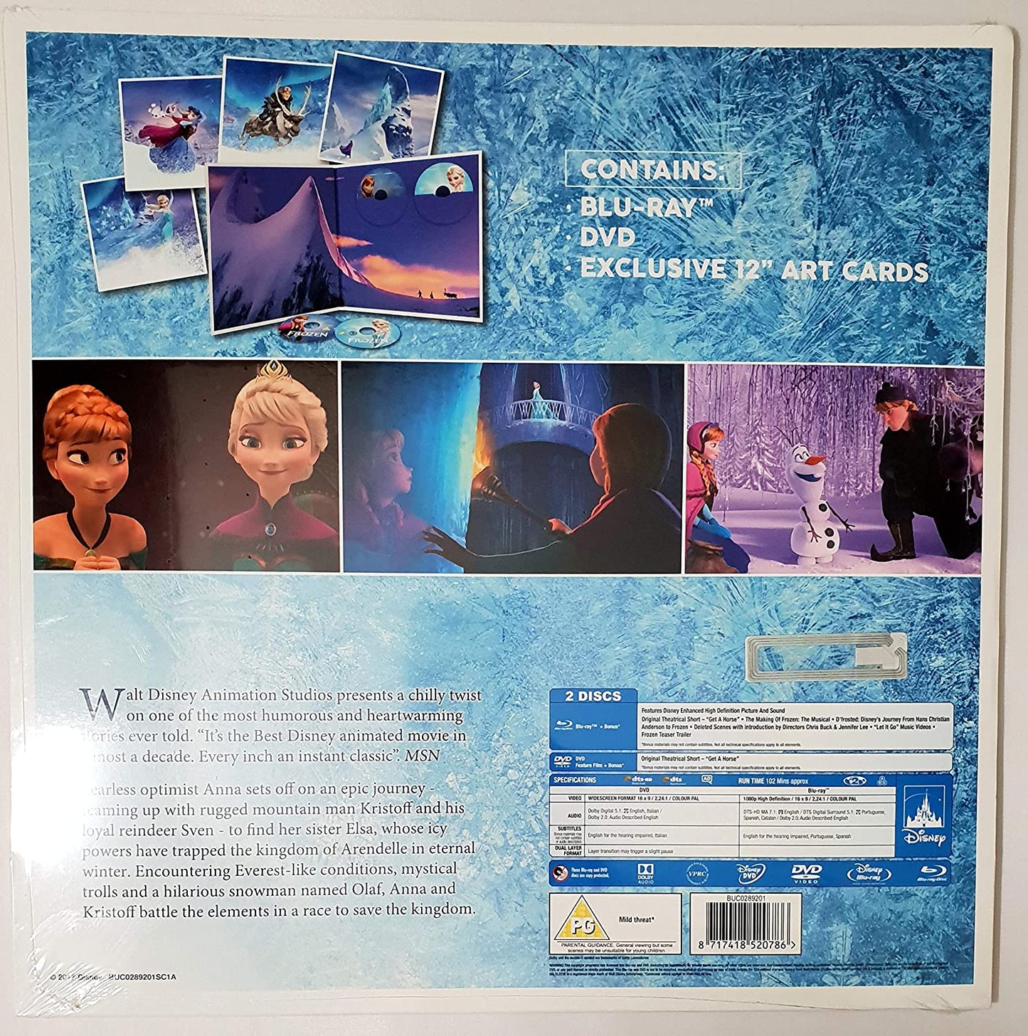 Blu-Ray Disney'S Frozen - Blu Ray -(Big Sleeve Edt) [Dan
