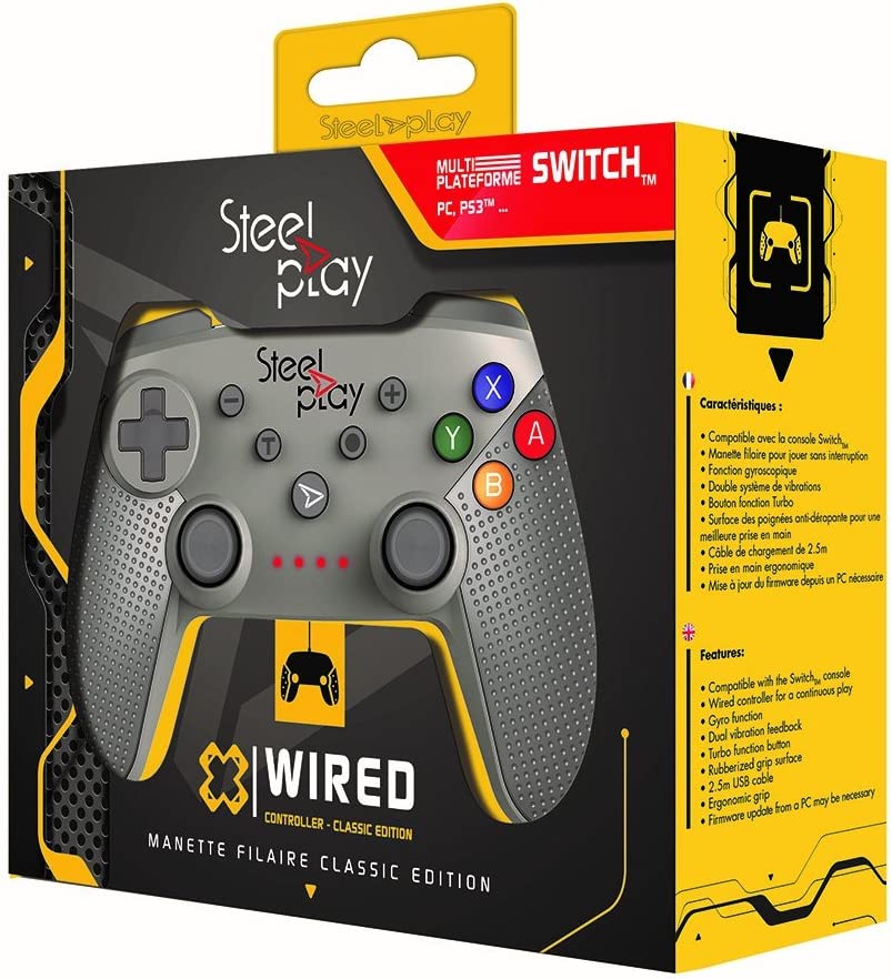 Steelplay - Wired Controller Classic SN Grey /Switch
