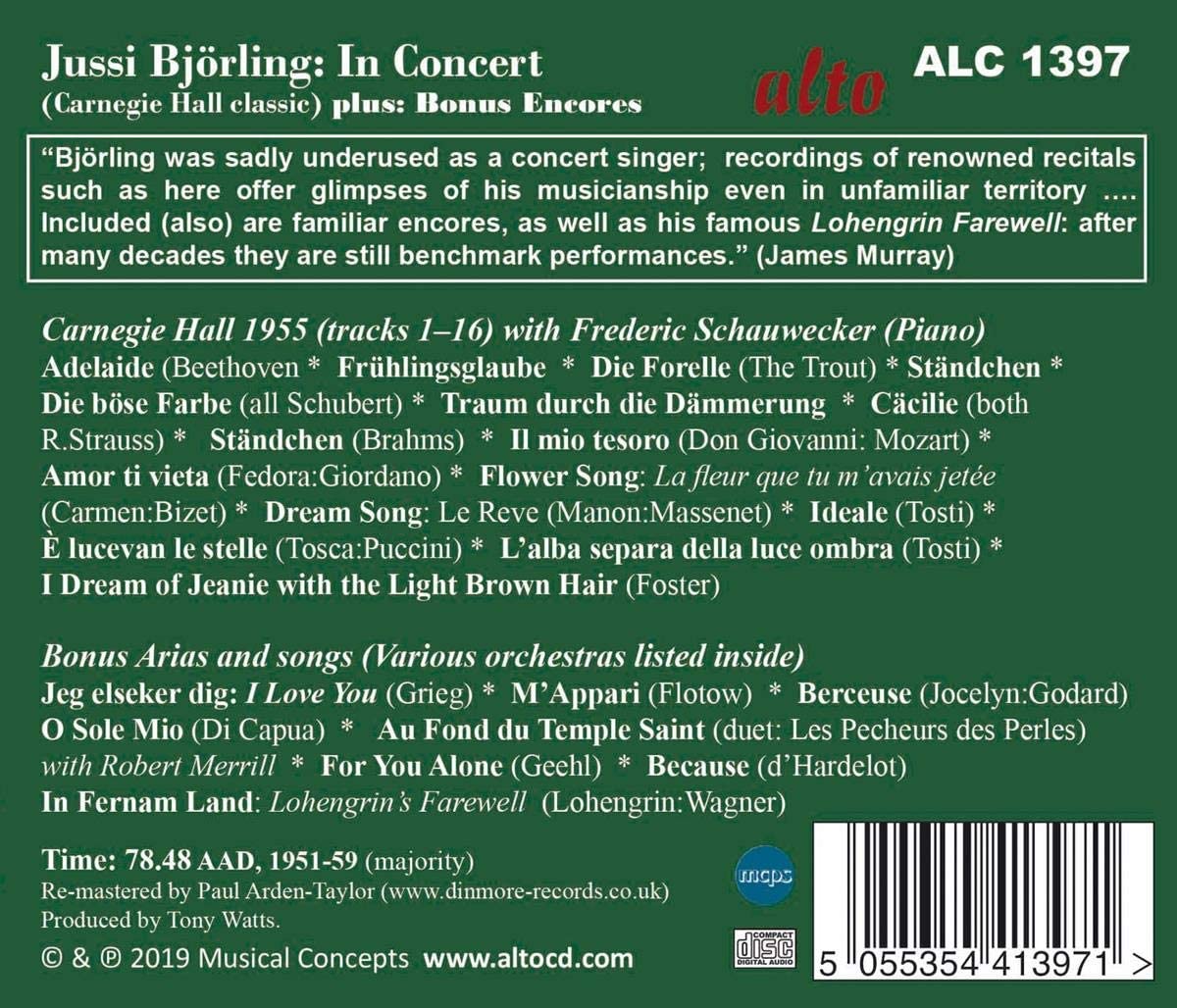 Jussi Björling: in Concert