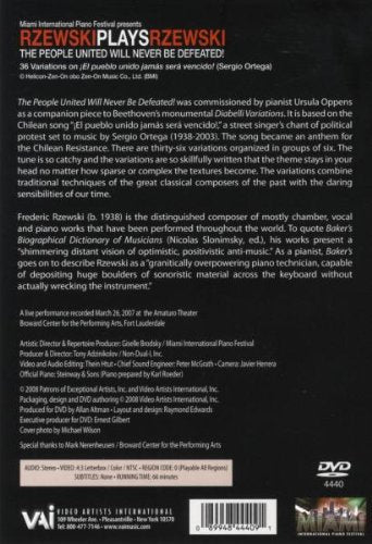 Rzewski Plays Rzewski