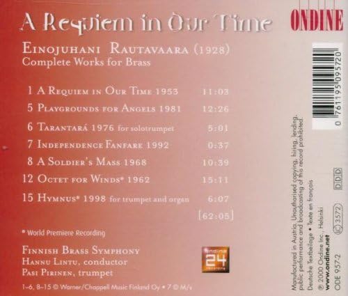 Rautavaara - A Requiem in Our Time (complete works for Brass